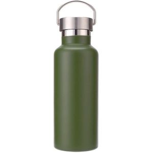 304 vacum roestvrij staal vacum kolf dubbellaags groot-capaciteit outdoor waterfles bergbeklimmen sportfles  capaciteit: 750ml (groen)