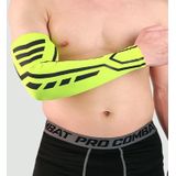 A Pair Sports Wrist Guard Arm Sleeve Outdoor Basketball Badminton Fitness Running Sports Protective Gear  Specification:  XL (Fluorescent Green)