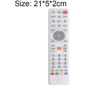 Smart TV Box Remote Control Waterproof Dustproof Silicone Protective Cover  Size: 21*5*2cm