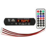 Car 5V 2x3W Audio MP3 Player Decoder Board FM Radio TF USB 3.5mm AUX  with Bluetooth / Recording Call Function / Power Amplifier / Remote Control