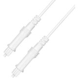 25m EMK OD2.2mm Digital Audio Optical Fiber Cable Plastic Speaker Balance Cable(White)