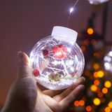 LED Copper Wire Curtain Light Wishing Ball Christmas Decoration String Lights  Random Style Delivery  Plug Type:EU Plug(White Light)