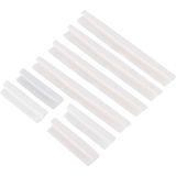 FR JG-031 8 PCS Rubber Car Side Door Edge Protection Guards Cover Trims Stickers(White)