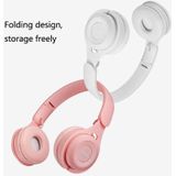 M6 Wireless Bluetooth Headset Folding Gaming Stereo Headset With Mic(Pink)