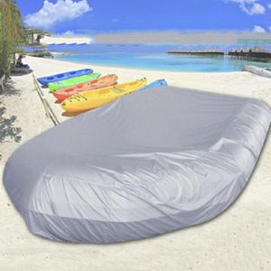 Waterproof Dust-Proof And UV-Proof Inflatable Rubber Boat Protective Cover Kayak Cover  Size: 270x94x46cm(Grey)