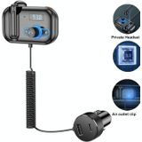 T2 FM Transmitter Hands-free Headphone Kit Headphone MP3 Player Private Call USB PD Quick Charge Audio Receiver