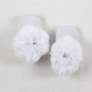 Winter Newborn Plush Slippers Home Indoor Warm Non-slip Bag with Baby Boots  Size:Bottom Length 13cm(Purple)