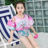 Vest-Style Children Life Jacket Baby Swimming Free Inflatable Arm Foam Life Buoy(Bow Doll )