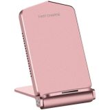 Q200 5W ABS + PC Fast Charging Qi Wireless Fold Charger Pad  For iPhone  Galaxy  Huawei  Xiaomi  LG  HTC and Other QI Standard Smart Phones(Rose Gold)