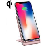 Q200 5W ABS + PC Fast Charging Qi Wireless Fold Charger Pad  For iPhone  Galaxy  Huawei  Xiaomi  LG  HTC and Other QI Standard Smart Phones(Rose Gold)