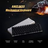 Ajazz 82 Keys Laptop Computer Gaming Mechanical Keyboard (White Blue Shaft)