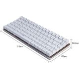 Ajazz 82 Keys Laptop Computer Gaming Mechanical Keyboard (White Blue Shaft)