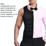 Men Slimming Body Shaper Vest Underwear(Black)