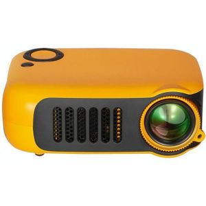 TRANSJEE A2000 320x240P 1000 ANSI Lumens Mini Home Theater HD Digital Projector  Plug Type: EU Plug(Yellow)