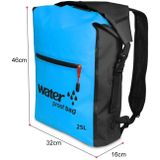 Outdoor Folding Double Shoulder Bag Dry Sack PVC Waterproof  Backpack  Capacity: 25L (Red)