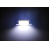 2 PCS 39mm 1.5W 80LM White Light 1 COB LED License Plate Reading Lights Car Light Bulb