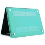 ENKAY for MacBook Pro Retina 15.4 inch (US Version) / A1398 4 in 1 Frosted Hard Shell Plastic Protective Case with Screen Protector & Keyboard Guard & Anti-dust Plugs(Green)