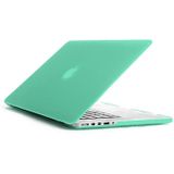 ENKAY for MacBook Pro Retina 15.4 inch (US Version) / A1398 4 in 1 Frosted Hard Shell Plastic Protective Case with Screen Protector & Keyboard Guard & Anti-dust Plugs(Green)
