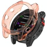 Voor Garmin Epix Gen2 Niet-volledige dekking Hollow TPU horloge (transparant roze)