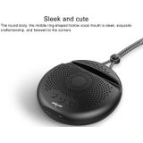 ZEALOT S24 Portable Stereo Bluetooth Speaker with Lanyard & Mobile Card Slot Holder  Supports Hands-free Call & TF Card (Black)