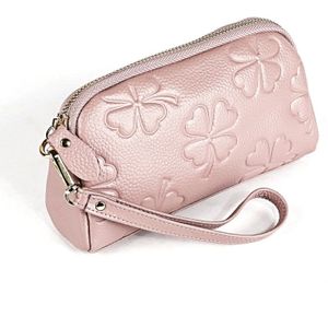 Ladies Clutch Bag Women Coin Purse Fashion Trend Cute Hand-held Wallet(Soy Flour )