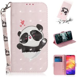 3D Coloured Drawing Horizontal Flip Leather Case with Holder & Card Slots & Wallet For Huawei P30(Love  Panda)