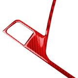 2 PCS / Set Carbon Fiber Car Armrest Box Frame Decorative Sticker for Alfa Romeo Giulia 2017-2019 Left Drive (Red)