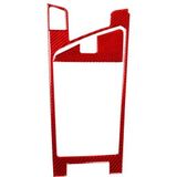 2 PCS / Set Carbon Fiber Car Armrest Box Frame Decorative Sticker for Alfa Romeo Giulia 2017-2019 Left Drive (Red)