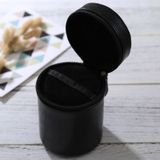 Medium Lens Case Zippered PU Leather Pouch Box for DSLR Camera Lens  Size: 13*9*9cm(Black)