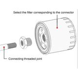 Car Oil Filter Adapters 1/2-28 Threaded Joints