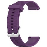 18mm Texture Silicone Wrist Strap Watch Band for Fossil Female Sport / Charter HR / Gen 4 Q Venture HR (Dark Purple)