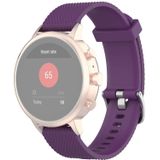 18mm Texture Silicone Wrist Strap Watch Band for Fossil Female Sport / Charter HR / Gen 4 Q Venture HR (Dark Purple)