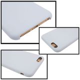For iPhone 6 Plus & 6s Plus Pure Color Liquid Silicone + PC Protective Back Cover Case(White)