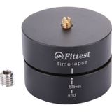 Fittest 360TL 360 Degrees Panning Rotating Panorama Cylindrical PTZ 60min / 45min / 30min / 15min Time Lapse Stabilizer Tripod Adapter with 2kg Bearing for GoPro & Micro Single & DSLR Camera