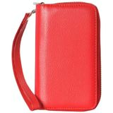 2 in 1 Separable Zipper Wallet Leather Case with Lanyard for iPhone 6 Plus & 6S Plus(Red)