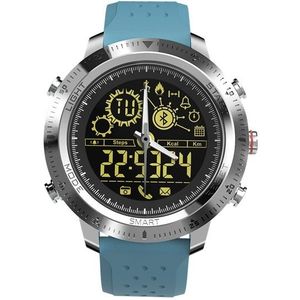 NX02 Sport Smartwatch IP67 Waterproof Support Tracker Calories Pedometer Smartwatch Stopwatch Call SMS Reminder(blue)