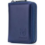 BUFF CAPTAIN 05 Head Layer Leather Card Bag Men Casual Leather Driver'S License Card Package(Dark Blue)