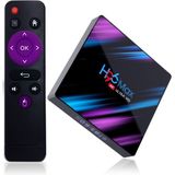 H96 Max-3318 4K Ultra HD Android TV Box with Remote Controller  Android 9.0  RK3318 Quad-Core 64bit Cortex-A53  WiFi 2.4G/5G  Bluetooth 4.0  EMMC 32G FLASH  4GB SDRAM