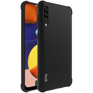 For Galaxy A50s / A30s IMAK All-inclusive Shockproof Airbag TPU Case  with Screen Protector(Black)