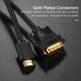 UGREEN DVI D(24+1) Male to HDMI Male HD 2K Two-way Interchanging Line Length: 1m