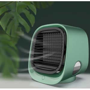 Desktop Cooling Fan USB Portable Office Cold Air Conditioning Fan  Colour: M201 Molan Green