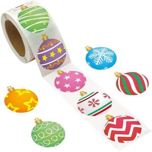 2 Rolls Christmas Decoration Sticker Gift Label Tape  Size: 1.5 Inch / 38mm(B)
