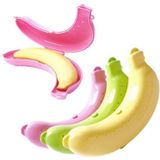 2 PCS Cute 3 Colors Fruit Banana Protector Box Lunch Container Storage Box  for Kids(YELLOW)