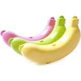 2 PCS Cute 3 Colors Fruit Banana Protector Box Lunch Container Storage Box  for Kids(YELLOW)