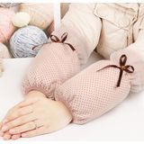 10 Pairs Autumn and Winter Dot Pattern Sleeves Women Office Sleeves Adult  Anti-Fouling Cute Sleeves(Apricot Pink)