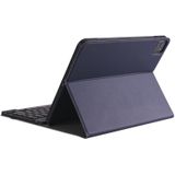 A098BS Detachable Ultra-thin Backlight Bluetooth Keyboard Protective Case for iPad Air 4 10.9 inch (2020)  with Stand & Pen Slot(Dark Blue)