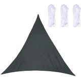 Triangle Outdoor Garden Sunshade Sail Waterproof Anti-UV Canopy  Size: 5m x 5m x 5m(Black)