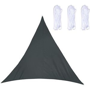 Triangle Outdoor Garden Sunshade Sail Waterproof Anti-UV Canopy  Size: 5m x 5m x 5m(Black)