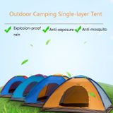 T015 Outdoor Camping Single-Layer Tent Camping Beach Tour Tent  Random Color Delivery  Applicable: For 2 People