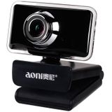 aoni C11 720P 150-degree Wide-angle Manual Focus HD Computer Camera with Microphone